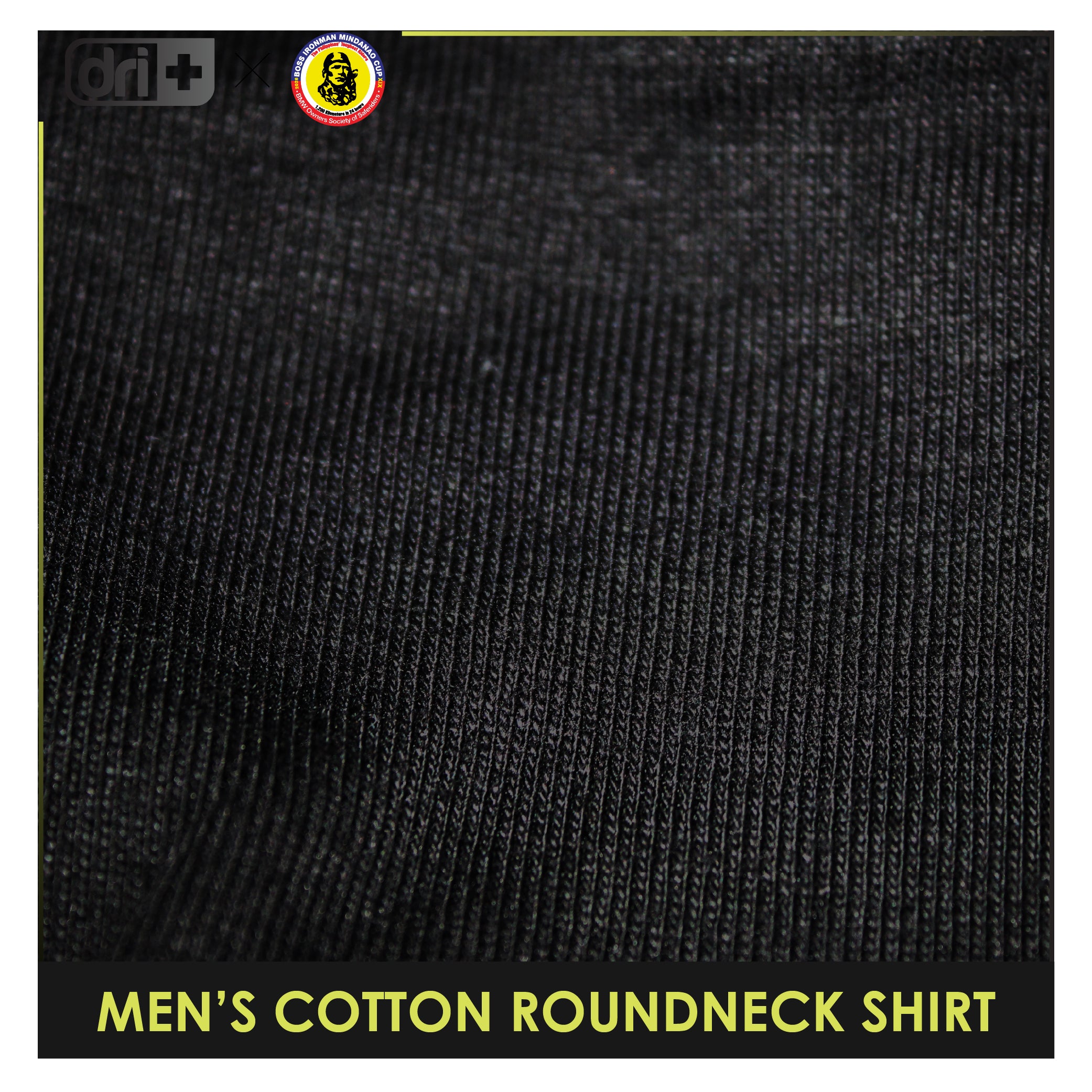 Dri Plus x BIMC Men's Anti-Odor Sweat Wicking Cotton Roundneck Shirt 1 pc EMCSRBIMC3