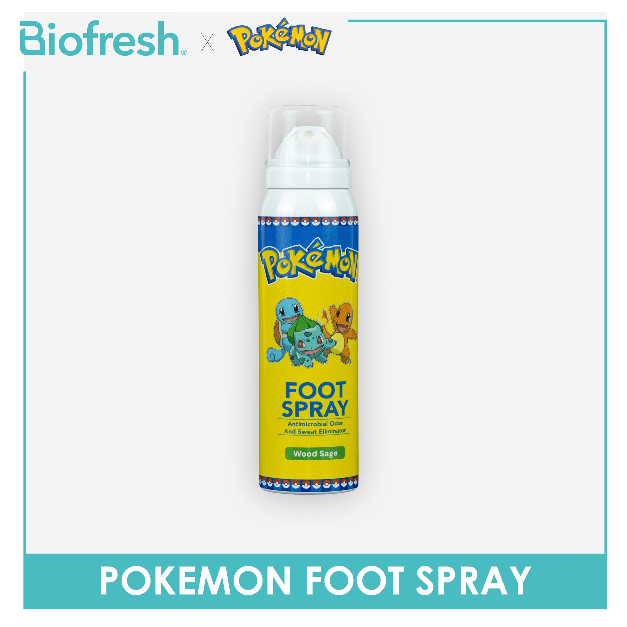 Biofresh | Pokemon Antimicrobial Foot Spray 1 piece PKFMFS621
