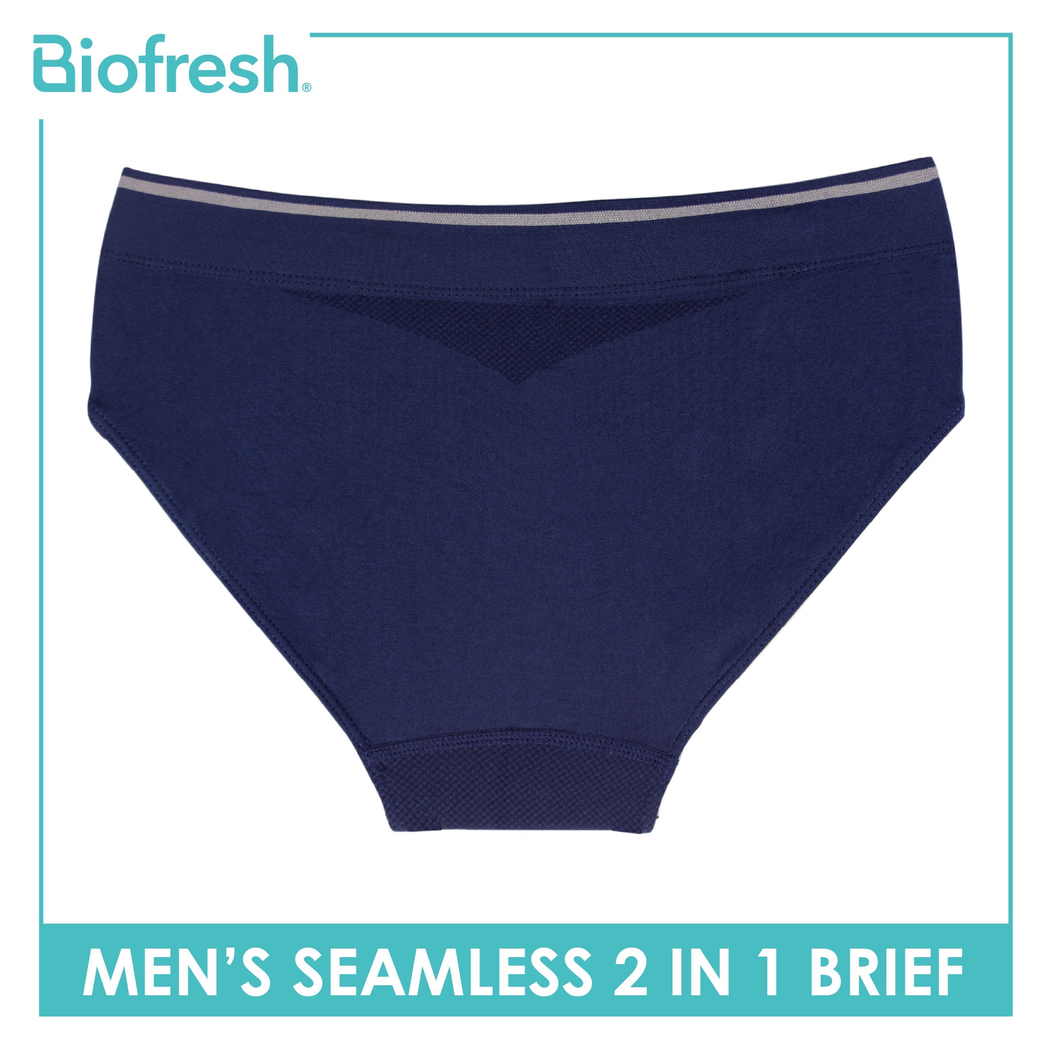 Biofresh Men's OVERRUNS Seamless Classic Brief 2 pieces in a pack UMBCSGCO1