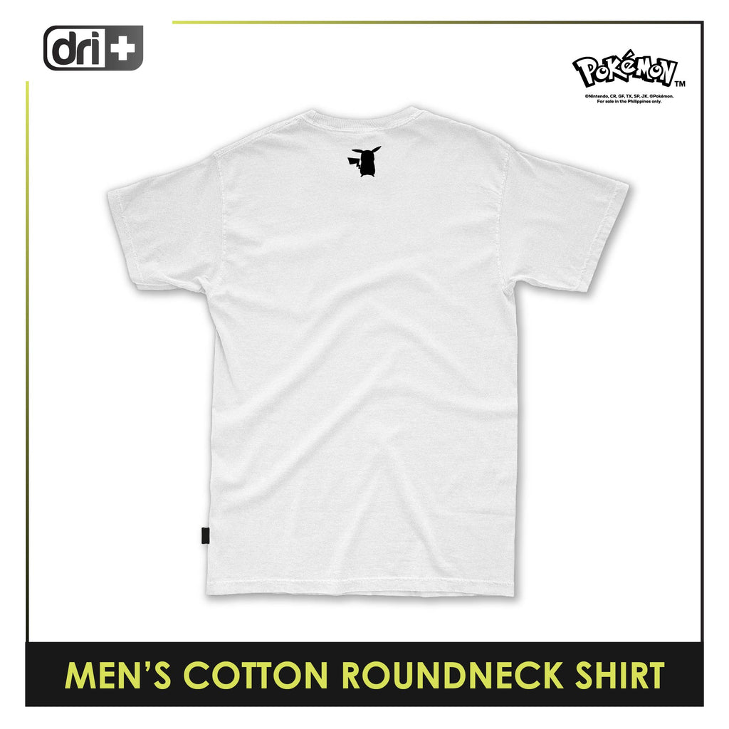 Dri Plus Men’s Pokemon Collection Anti-Odor Sweat Wicking Cotton Roundneck Shirt 1 pc PKDUMSRC532