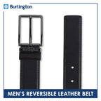 Burlington Men's Reversible Genuine Leather Belt 1 piece JMLR512