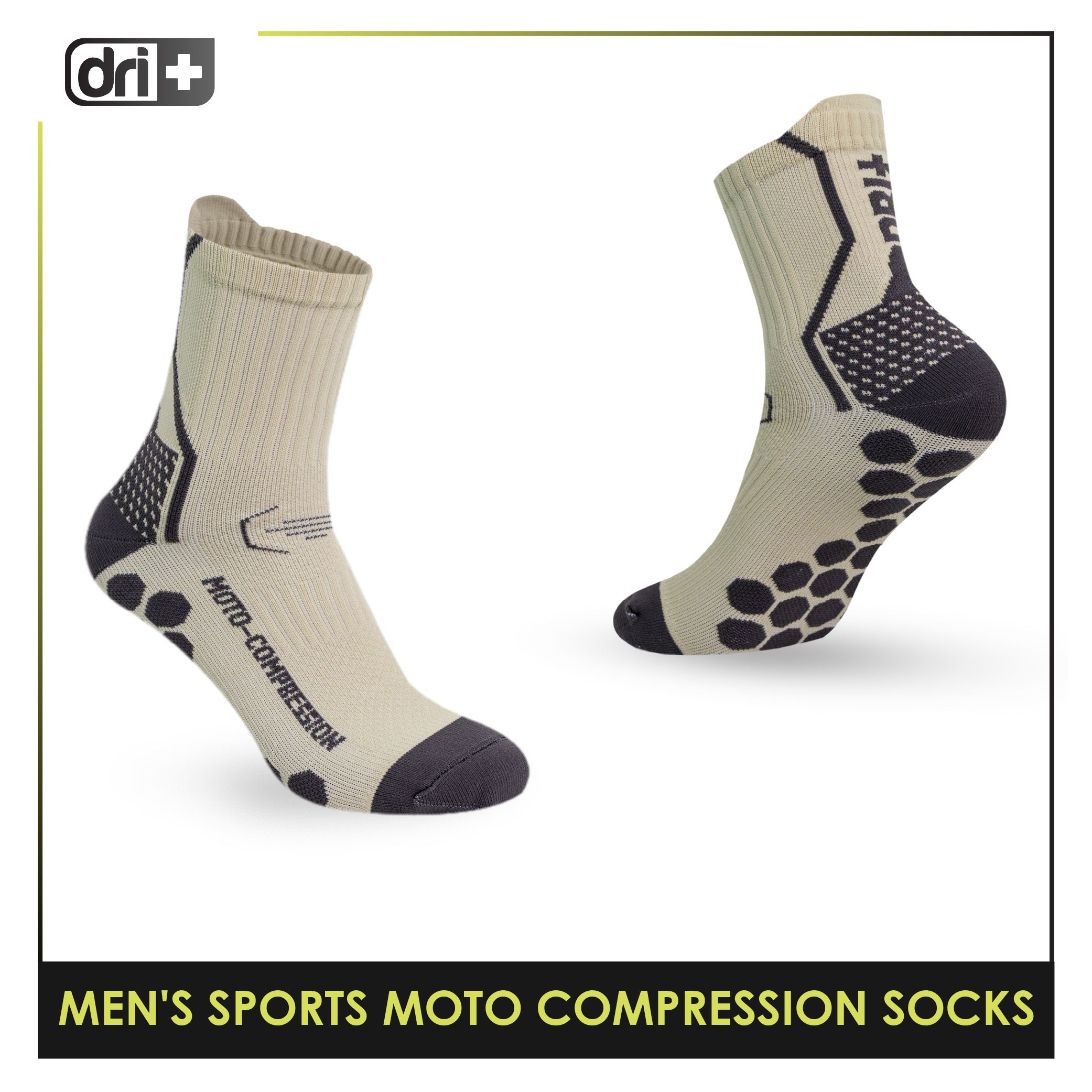 Dri plus Men’s Sports Moto Compression Socks 1 pair DMS631