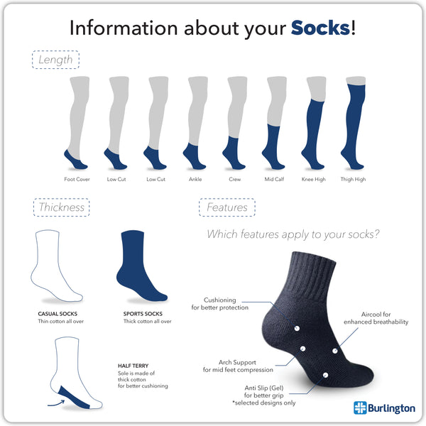 Burlington 622B Casual Socks 3 pairs in a pack