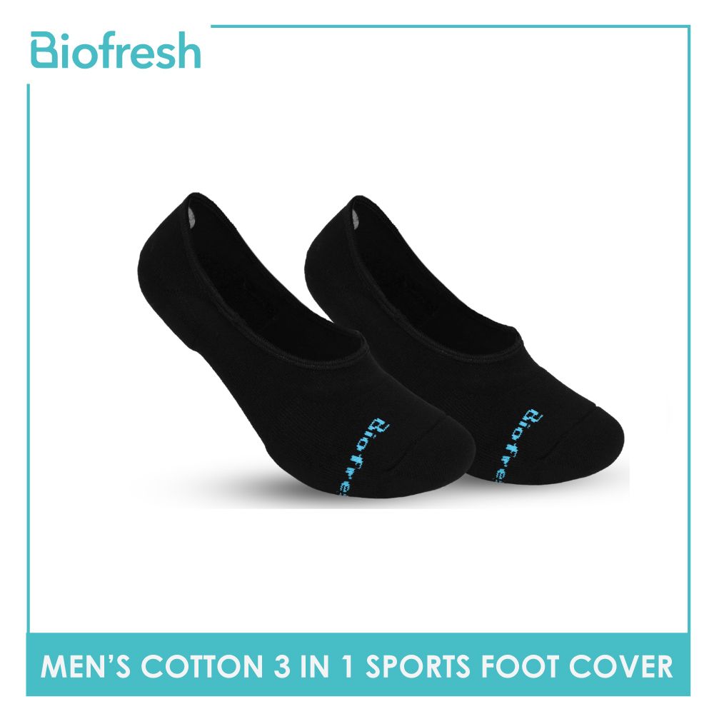 Biofresh Men's Antimicrobial Odor Free No Show Thick Sports Socks 3 pairs in a pack RMFSG01