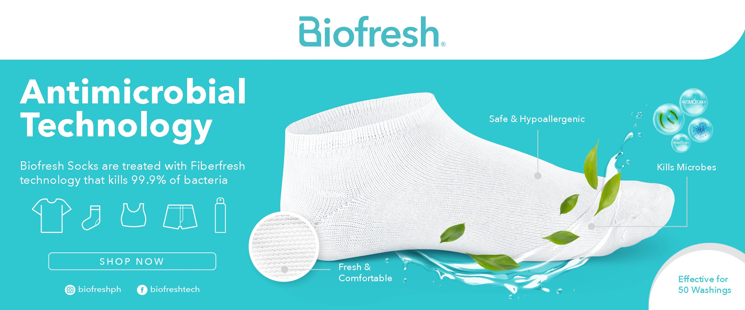 Biofresh Ladies' Thermal Thick Sports Crew Socks 1 pair FLTS1