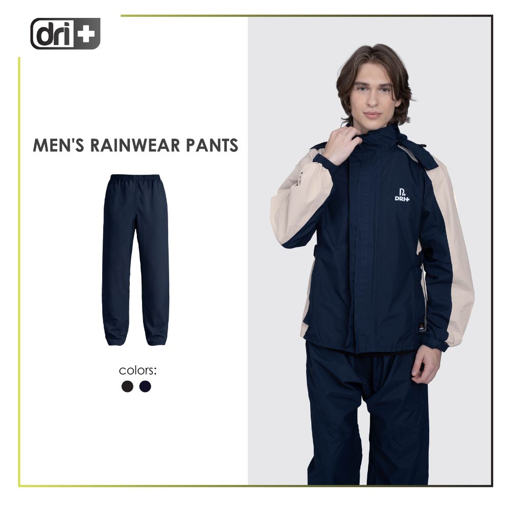 Dri Plus Men’s Lightweight Quick Dri Rainstorm Waterproof Rainwear Pants 1 piece DMRWP531