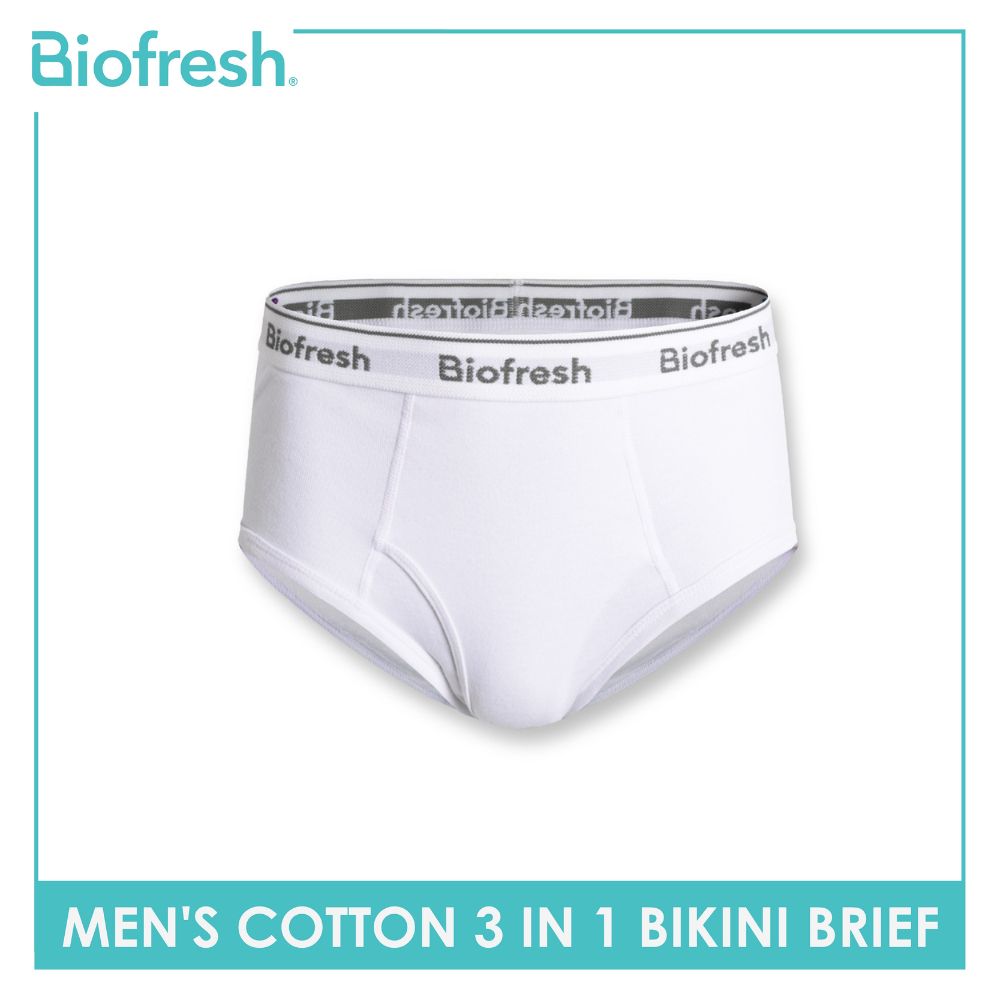 Biofresh Men's Antimicrobial Cotton Bikini Brief 3 pieces in a pack UMBCG9