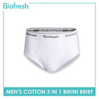 Biofresh Men's Antimicrobial Cotton Bikini Brief 3 pieces in a pack UMBCG9