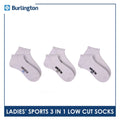 Burlington Ladies' OVERRUNS Cotton Thick Sports Socks 3 pairs in a pack BLSCO1