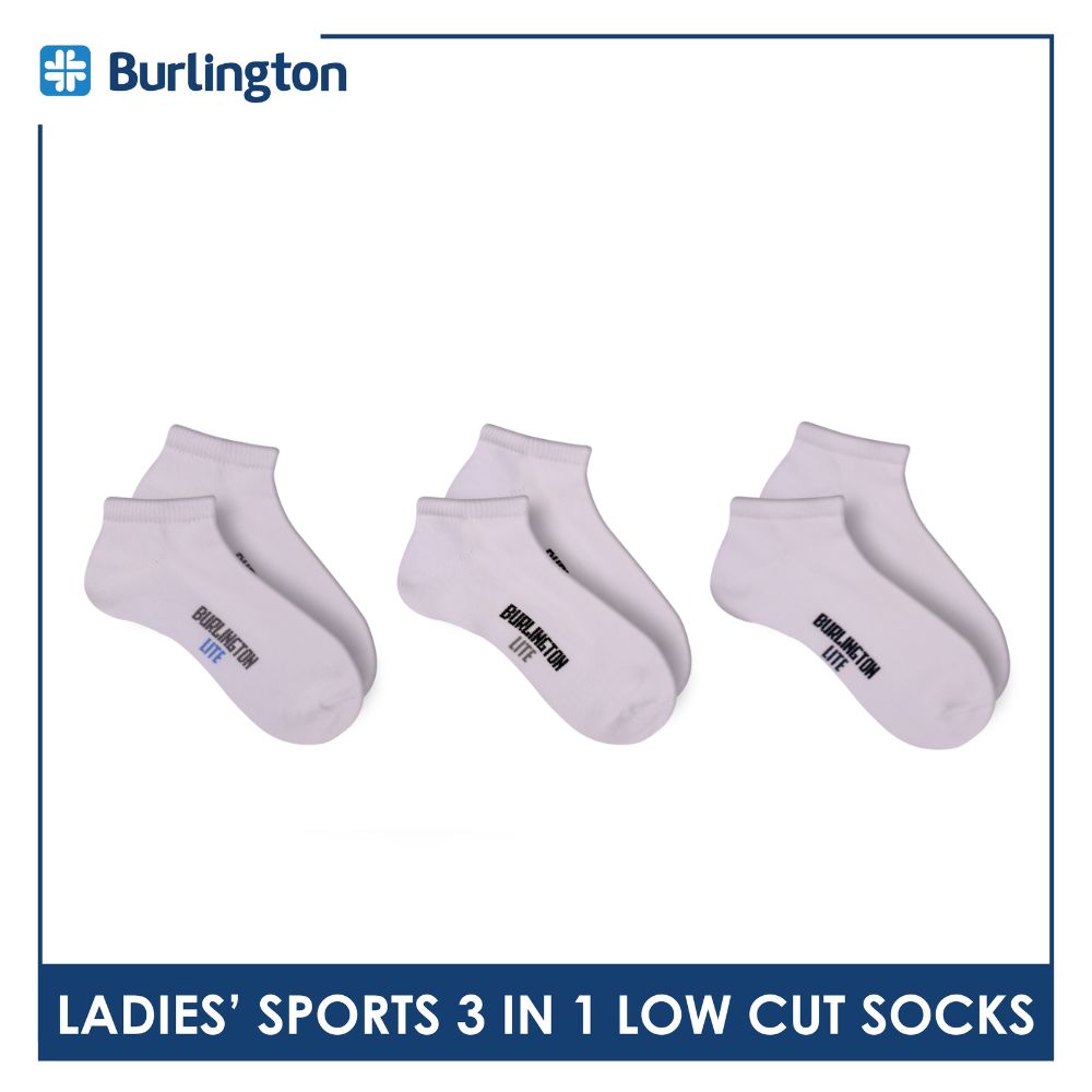 Burlington Ladies' OVERRUNS Cotton Thick Sports Socks 3 pairs in a pack BLSCO1