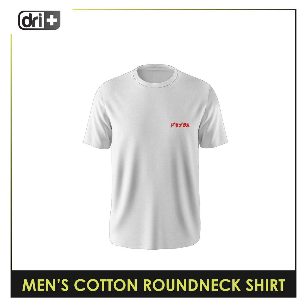 Dri Plus Men’s Doripurasu Anti-Odor Sweat Wicking Cotton Roundneck Shirt 1 piece DUMSRC616
