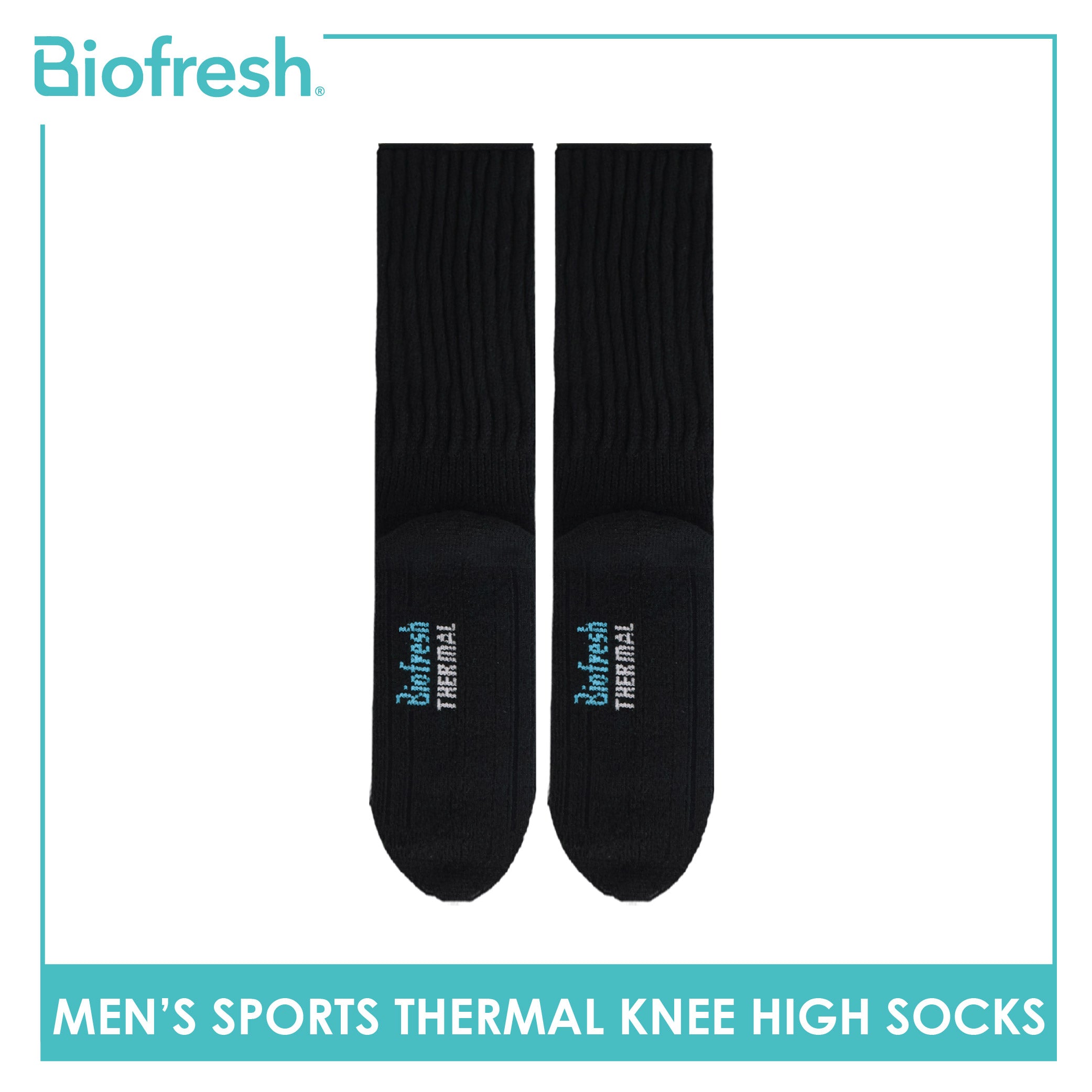 Biofresh Men's Thermal Thick Sports Knee High Socks 1 pair RMTHS1