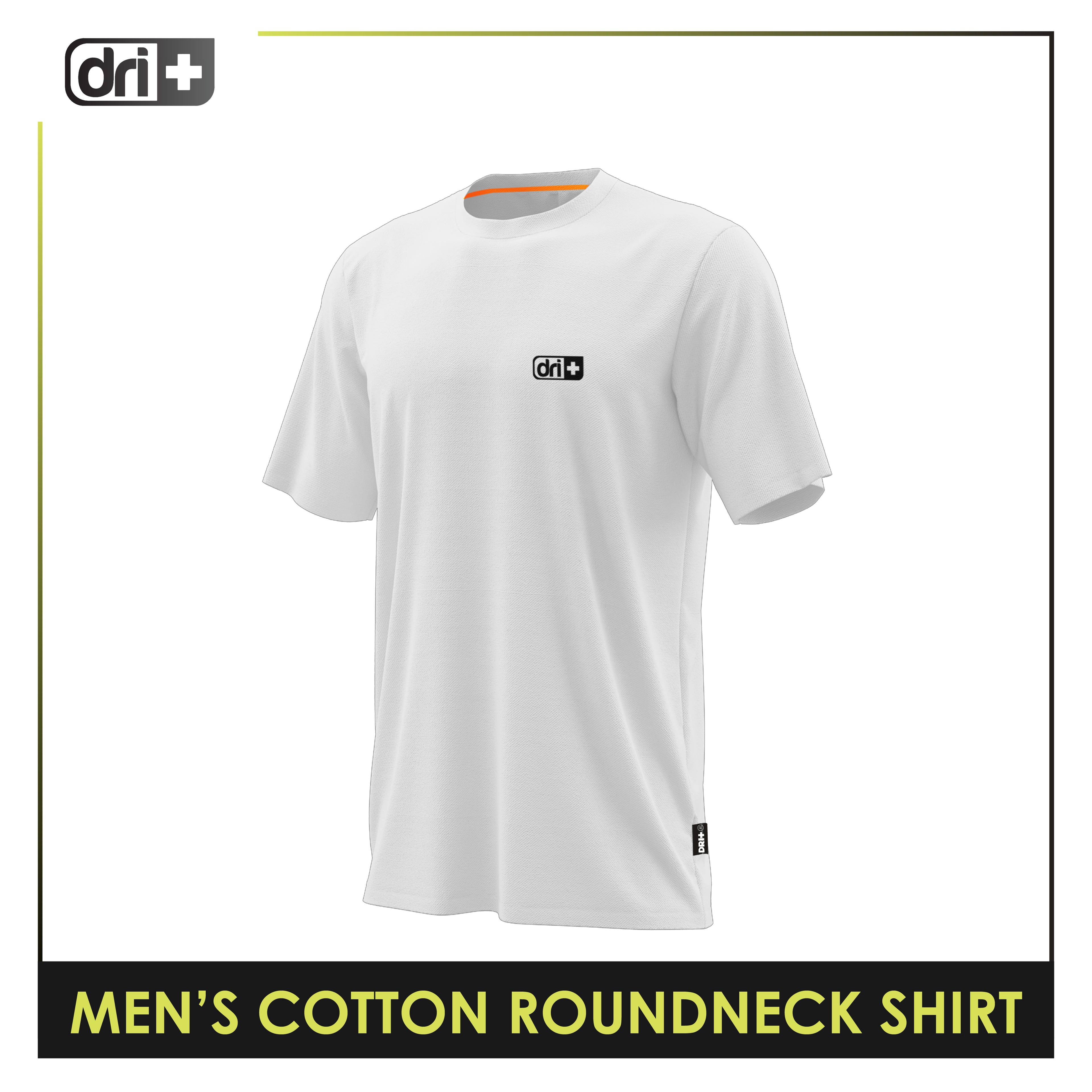 Dri Plus Men’s Anti-Odor Sweat Wicking Cotton The Logo Icon Roundneck Shirt 1 piece DUMSRC533