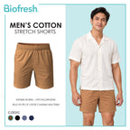 Biofresh Men's Antimicrobial Cotton Stretch Shorts 7” 1 piece UMLBX4401