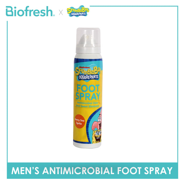 Biofresh | SpongeBob Men’s Antimicrobial Foot Spray 1 piece SBFMFS531