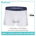 Biofresh Men's Antimicrobial Cotton Spandex Boxer Brief 1 piece UMBBFS5 (Limited Time Offer)