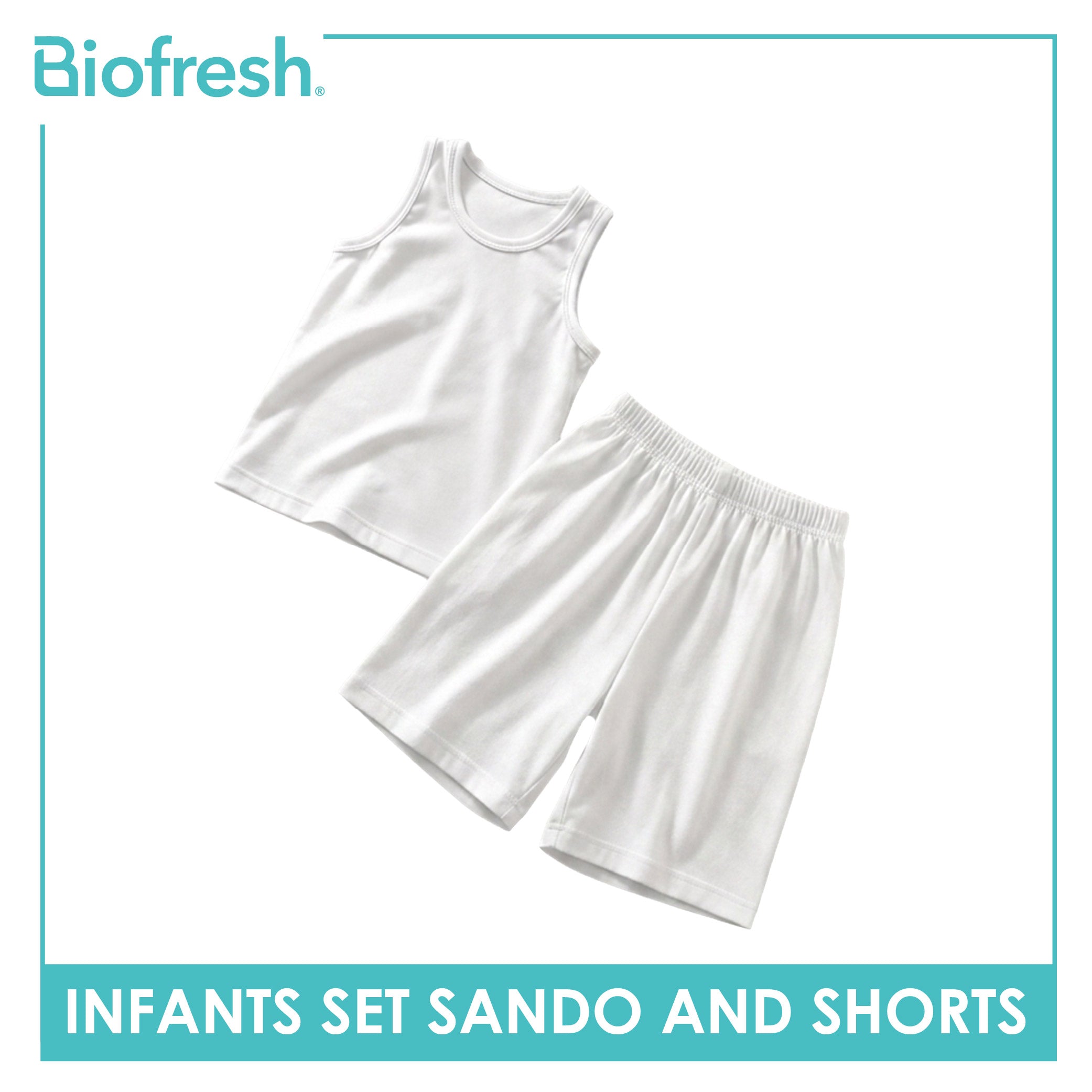 Biofresh Infants Antimicrobial Set Sando and Shorts UISET2G611