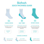Biofresh Boys' Antimicrobial Cotton Thin Casual Ankle Socks 3 pairs in 1 pack RBCG616