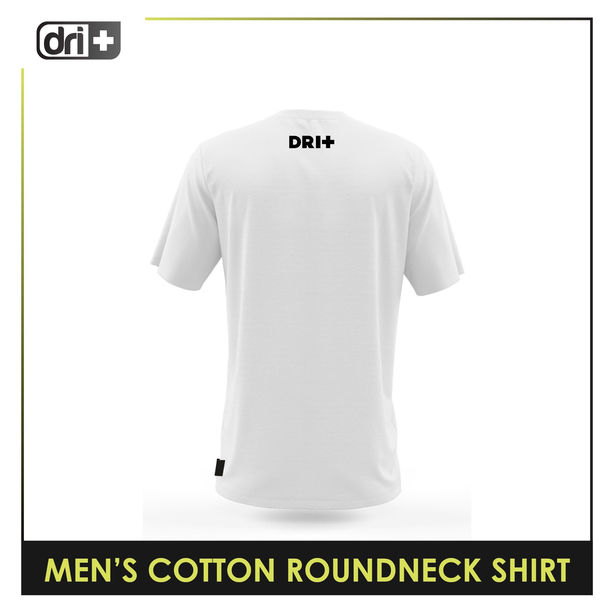 Dri Plus Men’s Brotherhood Anti-Odor Sweat Wicking Light Cotton Roundneck Shirt 1 piece DUMSRC531
