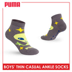 Puma Boys' Gripper Anti Slip Thin Casual Ankle Socks 1 pair PBCR633