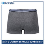 Burlington Men's Cotton Spandex Boxer Brief 1 piece GTMBBFS3 (Limited Time Offer)