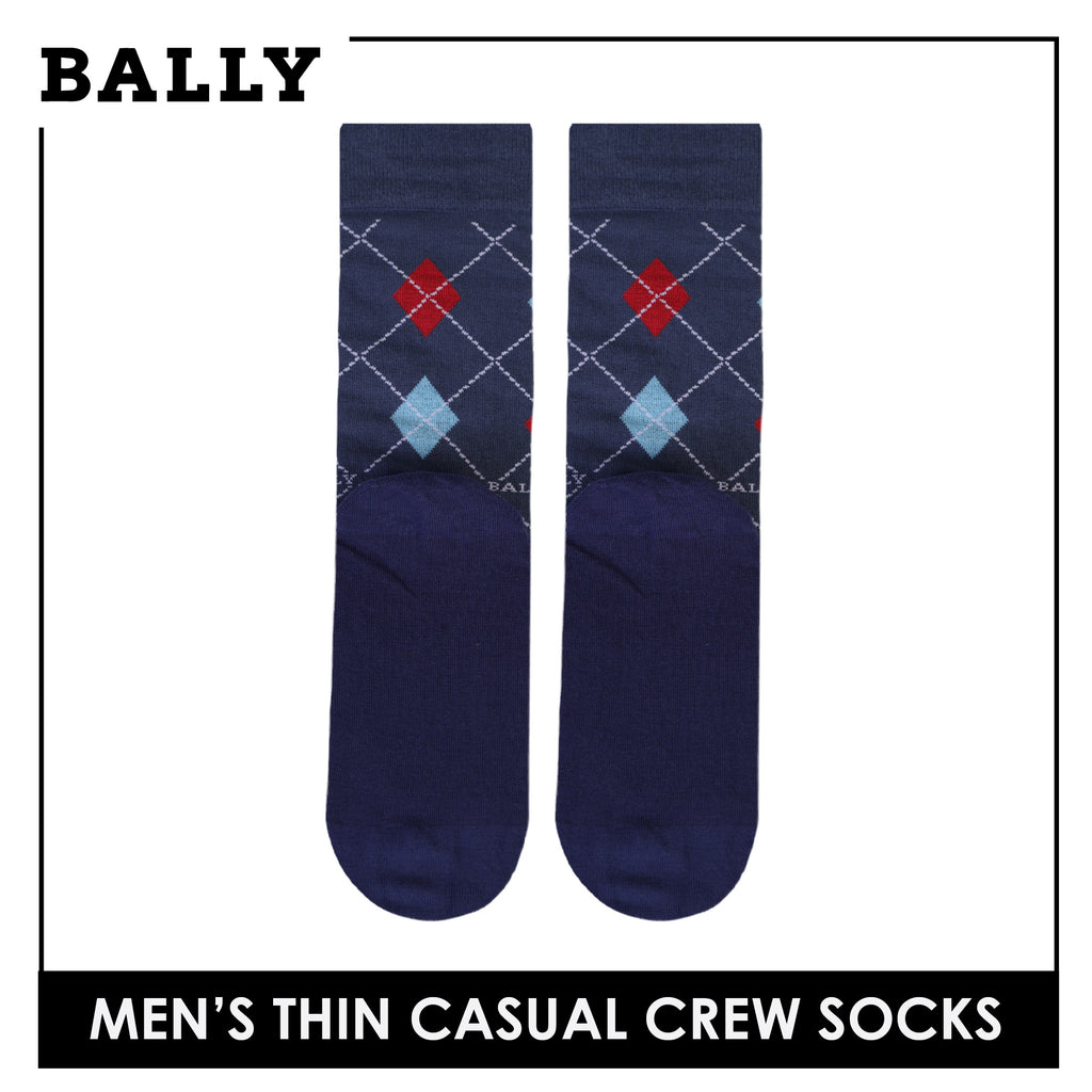 Bally Men's Cotton Crew Thin Casual Premium Socks 1 pair YMC613