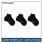 Burlington Ladies' OVERRUNS Cotton Thick Sports Socks 3 pairs in a pack BLSCO1