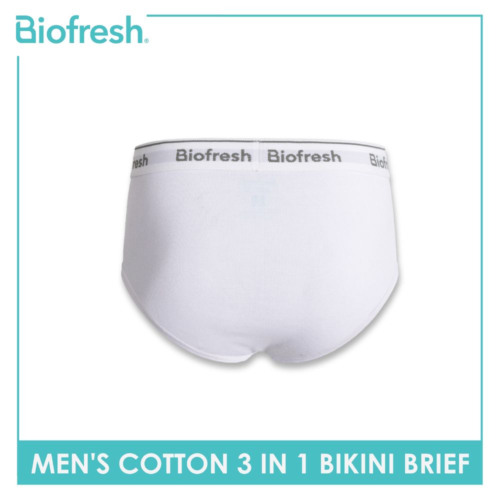 Biofresh Men's Antimicrobial Cotton Bikini Brief 3 pieces in a pack UMBCG9