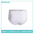 Biofresh Men's Antimicrobial Cotton Bikini Brief 3 pieces in a pack UMBCG9