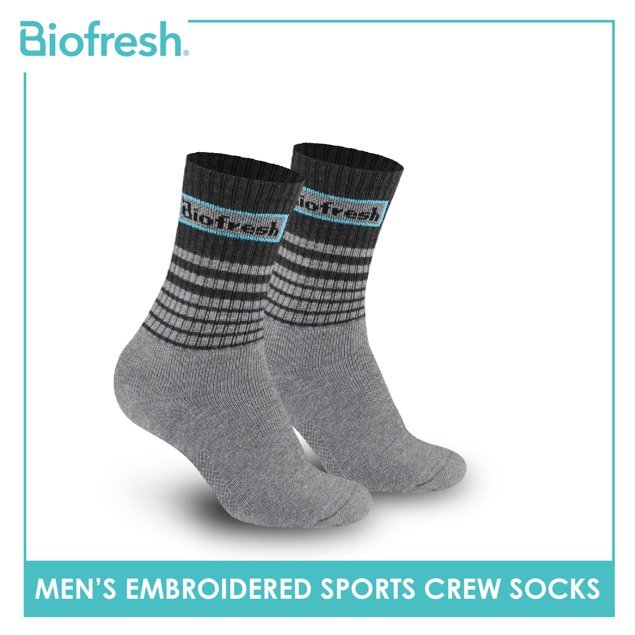 Biofresh Men's Antimicrobial Cotton Extreme Performance Ankle Socks 3 pairs in a pack RMSEG4402