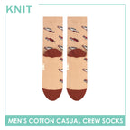 Knit Men's Car (Biscuet) Cotton Thin Casual Crew Socks 1 pair KMC531