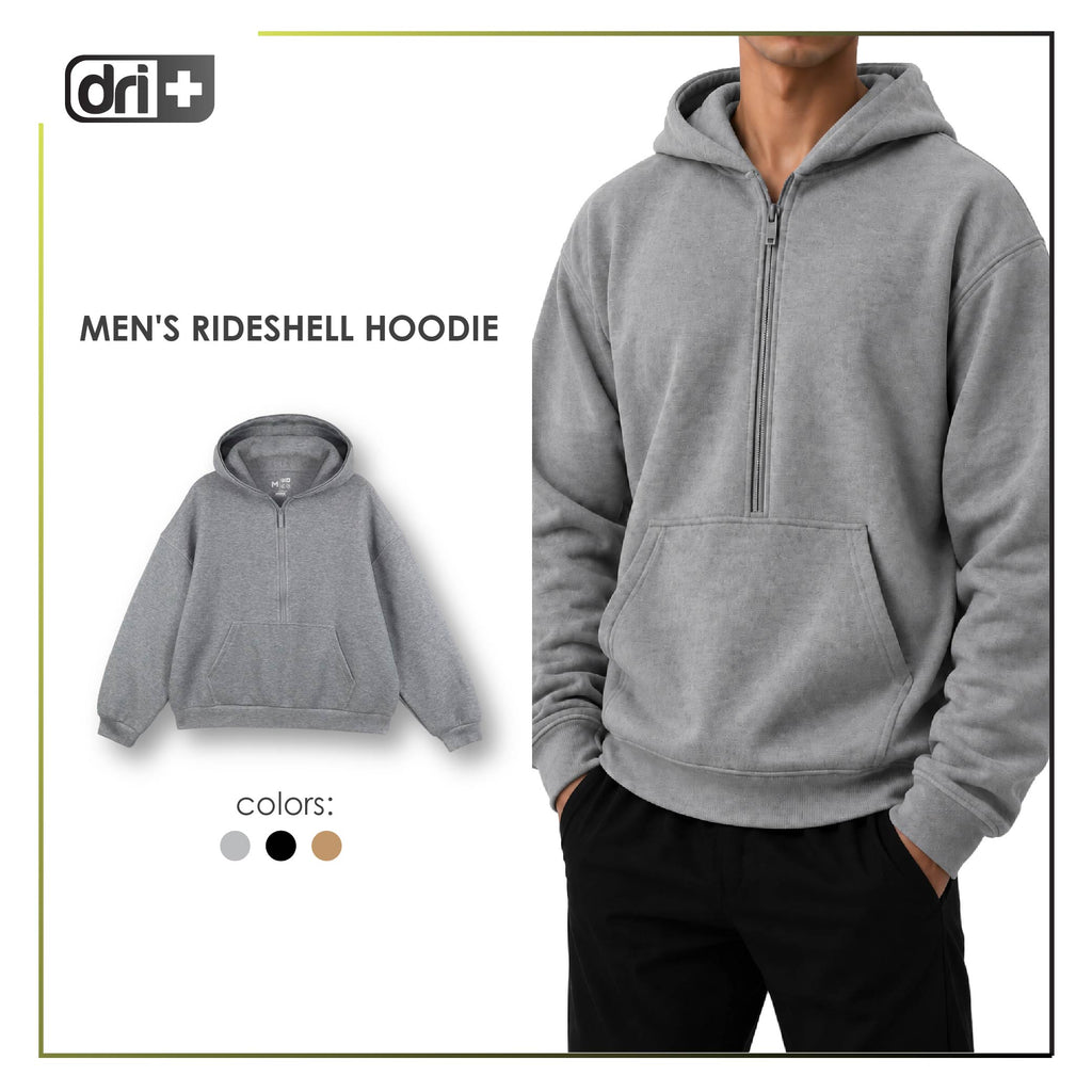 Dri Plus Men’s Half-Zip Ridesheel Hoodie 1 piece DMJHD631