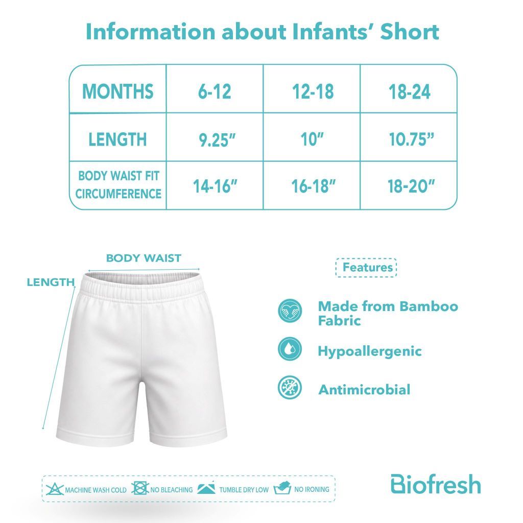 Biofresh Infants Antimicrobial Set Sando and Shorts UISET2G611