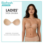Biofresh Ladies’ Stick-On Bra with Silicone Adhesive (Thick Foam) 1 piece ULSBR632