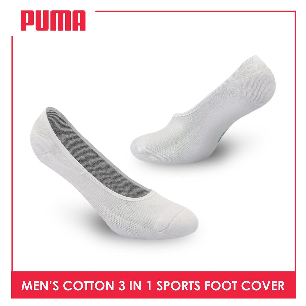 Puma Men's Cotton Thick Sports Foot Cover With Anti Slip Heel Gel 3 pairs in a pack PMSFG2