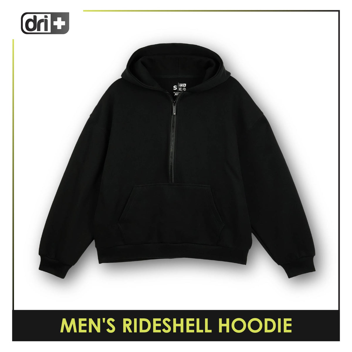 Dri Plus Men’s Half-Zip Ridesheel Hoodie 1 piece DMJHD631