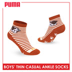 Puma Boys' Gripper Anti Slip Thin Casual Ankle Socks 1 pair PBCR613