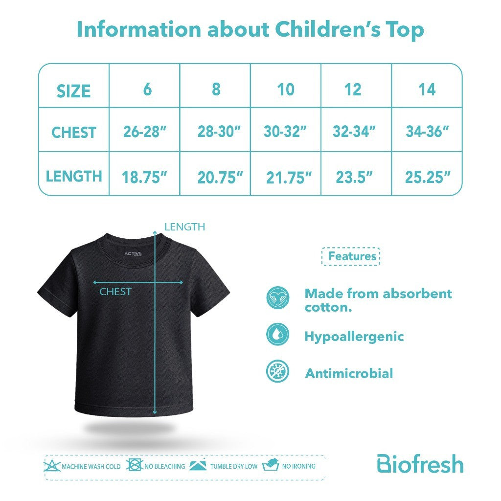 Biofresh Active Kids Boys AirDry Basic Tee Shirt 1 piece MUBSR611