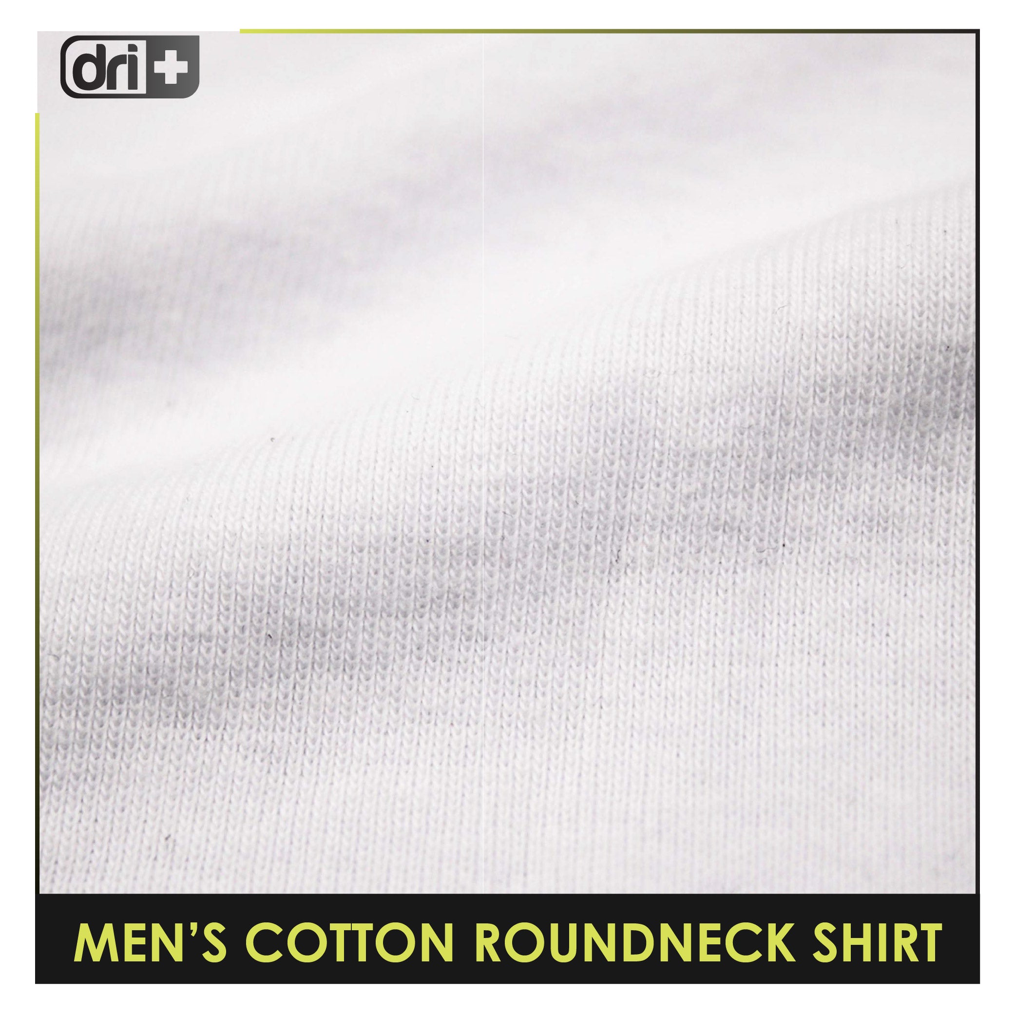 Dri Plus Men’s Brotherhood Anti-Odor Sweat Wicking Light Cotton Roundneck Shirt 1 piece DUMSRC531