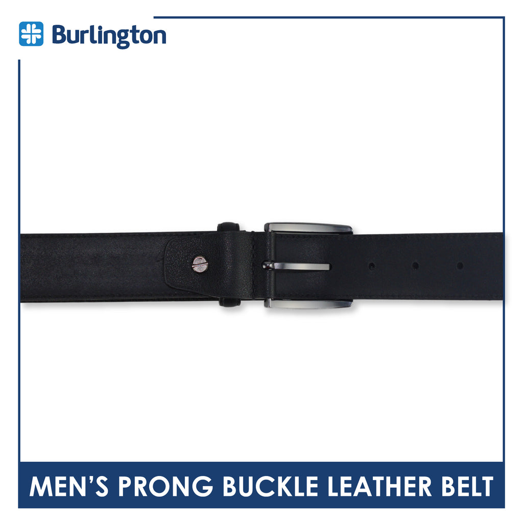 Burlington Men's Prong Buckle Genuine Leather Belt 1 piece JMLP511