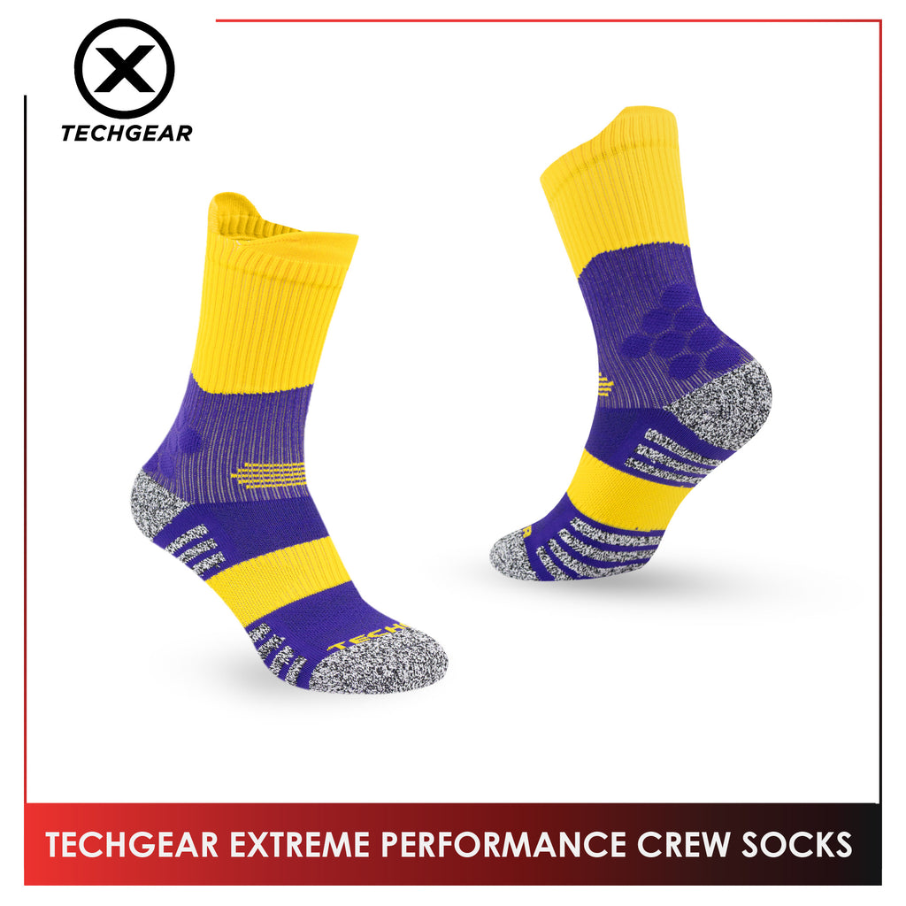 Burlington Men’s Sports Techgear Extreme Performance (Basketball) Crew Socks 1 pair TGMX633