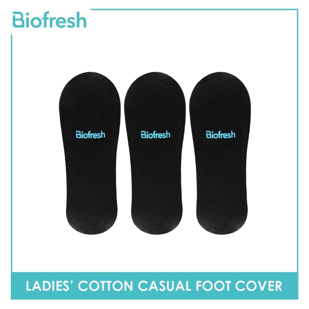 Biofresh Ladies' Sweat Absorbent No Show Lite Thin Casual Socks 3 pairs in a pack RLFG1