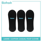 Biofresh Ladies' Sweat Absorbent No Show Lite Thin Casual Socks 3 pairs in a pack RLFG1