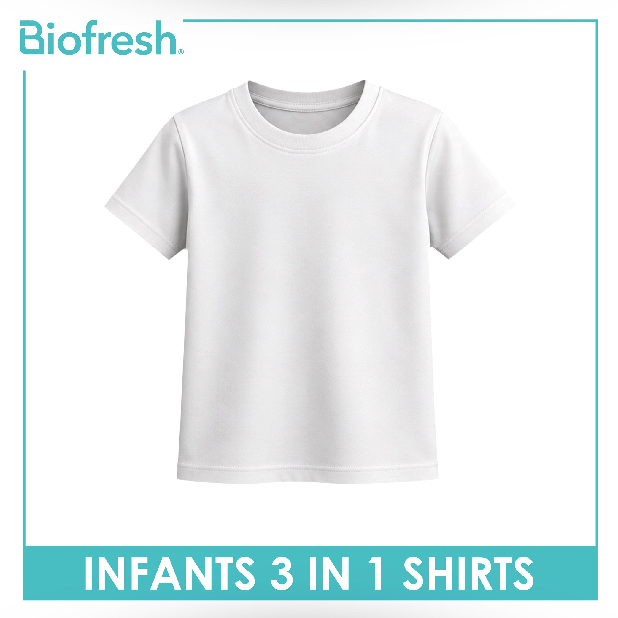 Biofresh Infants Antimicrobial Shirts 3 pieces in a pack UISRG611