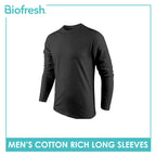 Biofresh Men's Antimicrobial Cotton Rich Long Sleeves 1 piece UMSRL621