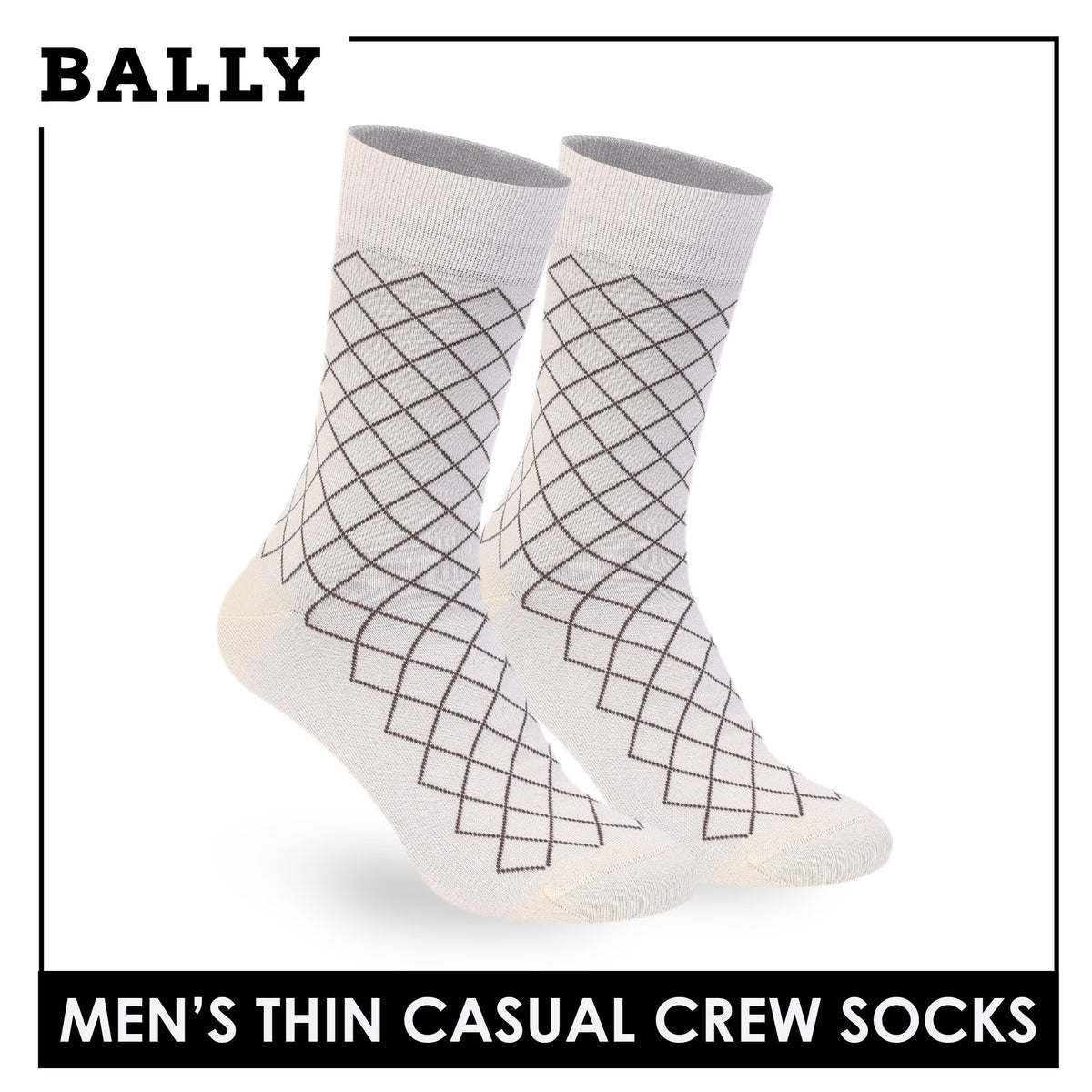 Bally Men's Cotton Crew Thin Casual Premium Socks 1 pair YMC611
