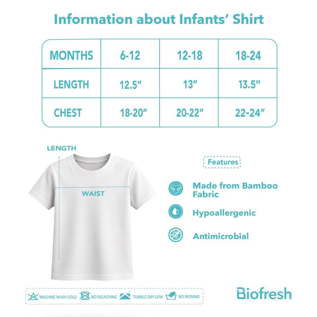 Biofresh Infants Antimicrobial Shirts 3 pieces in a pack UISRG611