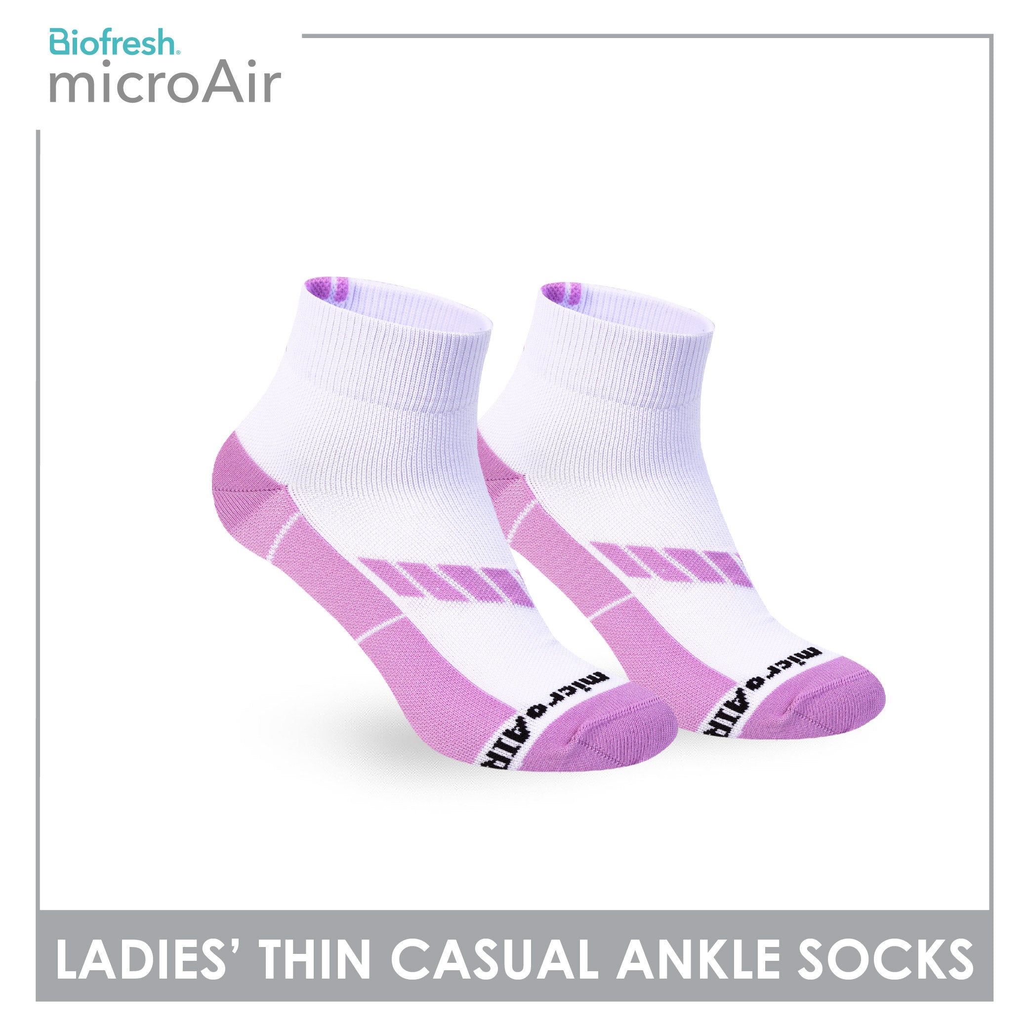 Biofresh Microair Ladies’ Thin Casual Ankle Compression Socks 1 pair MLCP611