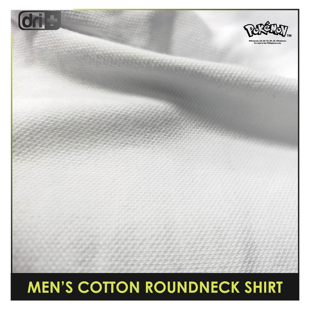 Dri Plus Men’s Pokemon Collection Anti-Odor Sweat Wicking Cotton Roundneck Shirt 1 pc PKDUMSRC532