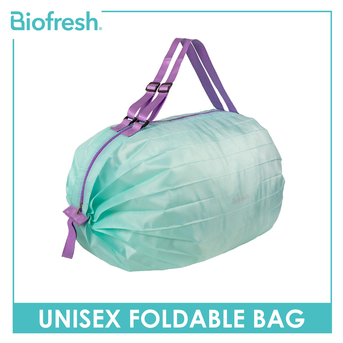 Biofresh Unisex Antimicrobial Foldable Bag 1 piece RFBAG